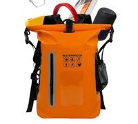 Wasserdichter Dry Bag Rucksack, große Kapazität, Roll-Top-Rucksack, Orange