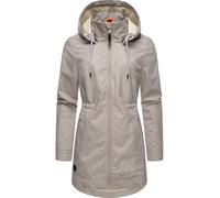 Kurzmantel RAGWEAR "Dakkota II" Gr. M (38), weiß (bone) Damen Mäntel Übergangsmäntel Wasserdichter Outdoormantel für die Übergangszeit (12043848-M)