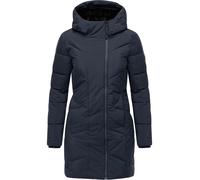 Steppmantel RAGWEAR "Pevilla YOUMODO", Damen, Gr. M (38), blau (navy), Obermaterial: 100% Polyester; Innenfutter: 100% Polyester; Wattierung: 100% Polyester, tailliert Po-bedeckend, eng Strickbündchen