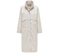 Langmantel NAVAHOO "Zenblüte 14", Damen, Gr. M (38), bone, Obermaterial: 100% Polyester; Innenfutter: 100% Polyester, oversize kniebedeckend, hoch geschlossener Ausschnitt, eng Umschlagbund, Mäntel, M