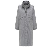 Langmantel NAVAHOO "Zenblüte 14", Damen, Gr. L (40), grau, Obermaterial: 100% Polyester; Innenfutter: 100% Polyester, oversize kniebedeckend, hoch geschlossener Ausschnitt, eng Umschlagbund, Mäntel, M