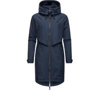 Jerseymantel RAGWEAR "Frodik" Gr. S (36), blau (navy) Damen Mäntel Übergangsmäntel Stylischer oversized Parka für die Übergangszeit (15282930-S)
