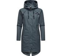 Wasserdichter oversized Übergangsparka mit Kapuze "Rejany" Dark Grey XL