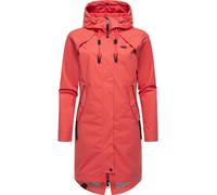 Wasserdichter oversized Übergangsparka mit Kapuze "Rejany" Raspberry XS