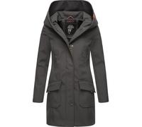 Wasserdichter Softshell-Mantel lang mit Kapuze "Mayleen" Anthracite S