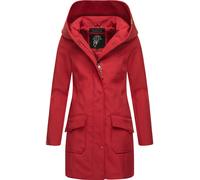Wasserdichter Softshell-Mantel lang mit Kapuze "Mayleen" Dark Red S