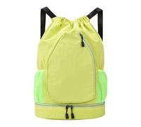Wasserdichter Sportrucksack mit großem Fassungsvermögen, Turnbeutel mit Kordelzug und verstärkten Griffen, praktischer Oxford Stoff für Outdoor Reisen, Tennisaufbewahrung, Sport Reisetasche mit