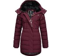 Wasserdichter Steppmantel mit Kapuze "Ashanta" Wine Red XXL