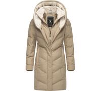 wasserdichter Steppmantel mit Kapuze "Natalka Cosy" Taupe L