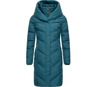 Steppmantel RAGWEAR "Natalka Melange", Damen, Gr. S (36), blau (ocean), Außenmaterial: 100% Polyester; Innenfutter: 100% Polyester; Wattierung: 100% Polyester, figurumspielend ca. Mitte Oberschenkel,