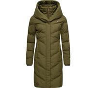 Ragwear Damen Warmer Wintermantel Steppmantel wasserdicht mit Kapuze Natalka Melange Intl Light Olive Gr. 5XL