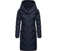 Steppmantel RAGWEAR "Natalka Melange" Gr. M (38), blau (navy) Damen Mäntel (83418739-M) navy