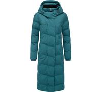 Wintermantel RAGWEAR "Pavla Long Soft YOUMODO", Damen, Gr. XXXL(46), seegrün, Obermaterial: 100% Polyester; Innenfutter: 100% Polyester; Wattierung: 100% Polyester, gerade kniebedeckend, hoch geschlos