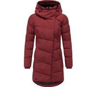 Wintermantel RAGWEAR "Pavla Soft YOUMODO", Damen, Gr. XS (34), rot (weinrot), Obermaterial: 100% Polyester. Innenfutter: 100% Polyester. Wattierung: 100% Polyester, gerade ca. Mitte Oberschenkel, Ärme
