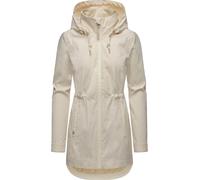 Kurzmantel RAGWEAR "Dakkota B", Damen, Gr. M (38), beige (elfenbeinfarben), Obermaterial: 100% Polyester, Innenfutter: 100% Polyester, modisch, figurumspielend ca. Mitte Oberschenkel, hoch geschlossen