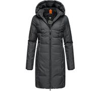 Ragwear AMARRI Damen Frauen Mantel,Parka,Steppmantel,lange Jacke,Stehkragen,wasserdicht,Grau,XL