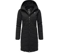 Ragwear Damen Wintermantel Warmer Steppmantel lang mit Kapuze Dizzie Coat Black Gr. 5XL