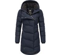 Wintermantel RAGWEAR "Pavla", Damen, Gr. M (38), blau (navy), Außenmaterial: 100% Polyester. Innenfutter: 100% Polyester. Wattierung: 100% Polyester, figurbetont ca. Mitte Oberschenkel, Ärmel ohne Ärm