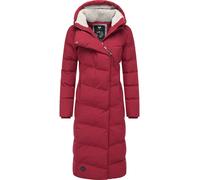 Wintermantel RAGWEAR "Pavla Long", Damen, Gr. XL (42), dunkelrot, Außenmaterial: 100% Polyester; Innenfutter: 100% Polyester; Wattierung: 100% Polyester, figurumspielend ca. Mitte Wade, Ärmel ohne Ärm