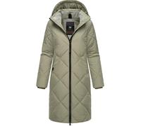 Steppmantel RAGWEAR "Rebela" Gr. XL (42), gelb (gelbgrün) Damen Mäntel (17709941-XL) gelbgrün