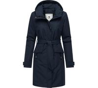 Kurzmantel RAGWEAR "Horatia Warm YOUMODO", Damen, Gr. L (40), navy, Obermaterial: 100% Polyester; Innenfutter: 100% Polyester; Wattierung: 100% Polyester, tailliert ca. Mitte Oberschenkel, hoch geschl