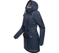 Wasserdichter Wintermantel mit Kapuze "Elsie Melange" Navy XL