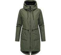 Wasserdichter Wintermantel mit Kapuze "Holstic" Dark Olive S