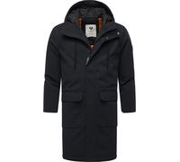 Wintermantel RAGWEAR "Mr Them Long", Herren, Gr. L (52), schwarz, Obermaterial: 100% Polyester, Innenfutter: 100% Polyester, Wattierung: 100% Polyester, casual, gerade knieumspielend, hoch geschlossen