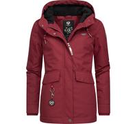 Ragwear Damen warme Winterjacke aus recyceltem Polyester Jazmin Remake II Intl. Wine Red22 Gr. S