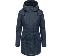 Wintermantel RAGWEAR "Elsien", Damen, Gr. XXL (44), navy, Obermaterial: 100% Polyester, Innenfutter: 100% Polyester, Wattierung: 100% Polyester, tailliert ca. Mitte Oberschenkel, hoch geschlossener Au