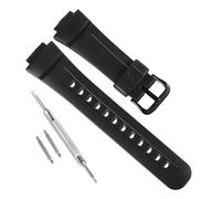 Wasserdichtes Ersatzarmband aus Naturharz für Casio G-Shock G2900, G2900F, G2900BT (schwarz/schwarze Schnalle)