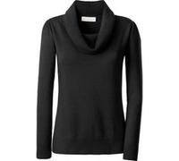 Wasserfallpullover "Pullover", Damen, Gr. 52, schwarz, 55% Baumwolle, 45% Viskose, unifarben, Pullover, Topseller (77240939-52) schwarz