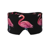 Wasserfarben-Flamingos, Klettverschluss, warm, Augen- und Ohrenschützer für Seitenschläfer, Nachtschlaf, Arbeit, Nickerchen, Reisen, Yoga