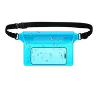 Wasserfeste Hüfttasche, wasserdicht, Fanny, Telefon und Passport, Geldbörse, 25,6 x 24,5 cm, Dry Protector zum Bootfahren, Schwimmen, Schnorcheln, Kajaking, Reisen Pool, blau, Se référer au