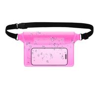 Wasserfeste Hüfttasche, wasserdicht, Fanny, Telefon und Passport, Geldbörse, 25,6 x 24,5 cm, Dry Protector zum Bootfahren, Schwimmen, Schnorcheln, Kajaking, Reisen Pool, Pink, Se référer au