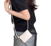 WASTEBIN Damentaschen,2024 Kleine quadratische Tasche Umhängetasche für Frauen Mädchen Spritzwassergeschützte Schultertaschen Handytasche Ledertasche Verstellbarer Gürtel