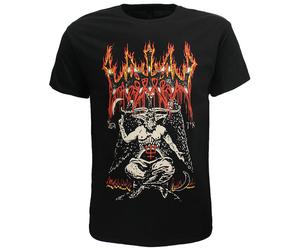 Watain Baphomet Flammendes Logo T-Shirt XL Schwarz