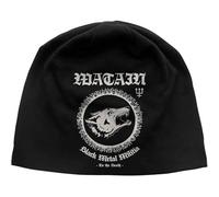 Watain - Rock Off Watain Mütze Beanie Schwarz Metal Militia Band Logo Nue offiziell Schwarz Unisex One Size