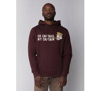 watapparel Hoodie Unisex Oh captain my captain Red Brown S