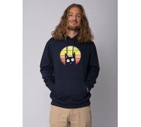 watapparel Hoodie Unisex Sunset Cat French Navy XS