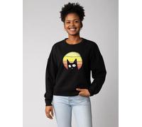 watapparel Sweatshirt Frauen Sunset Cat Black 2XL