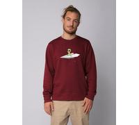 watapparel Sweatshirt Unisex Alien on a paper plane Burgundy 5XL