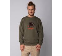 watapparel Sweatshirt Unisex Cat Khaki XS