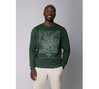watapparel Sweatshirt Unisex City maps Berlin Landkarte Bottle Green XS