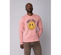 watapparel Sweatshirt Unisex Happy times smiley emoji Canyon Pink 3XL