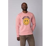 watapparel Sweatshirt Unisex Happy times smiley emoji Canyon Pink XS