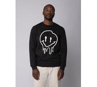 watapparel Sweatshirt Unisex Smiley Black XL
