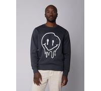 watapparel Sweatshirt Unisex Smiley India Ink Grey S
