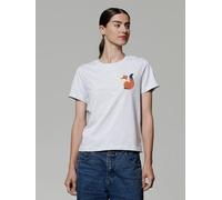 watapparel T-Shirt Frauen Cute Fox Cool Heather Grey XL