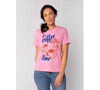 watapparel T-Shirt Frauen Its coffee time brown S